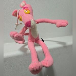 Vintage Pink Panther Plush Toy - car window suction 90s